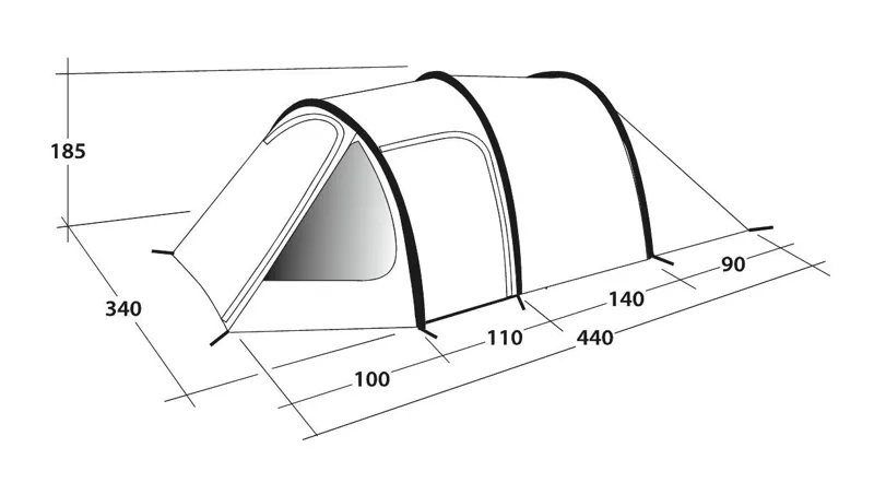 Outwell Earth 5 Tent - 2021 Model-2